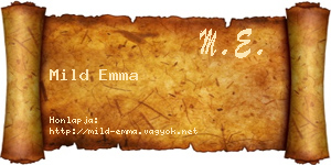 Mild Emma névjegykártya